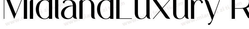MidlandLuxury Regular字体转换